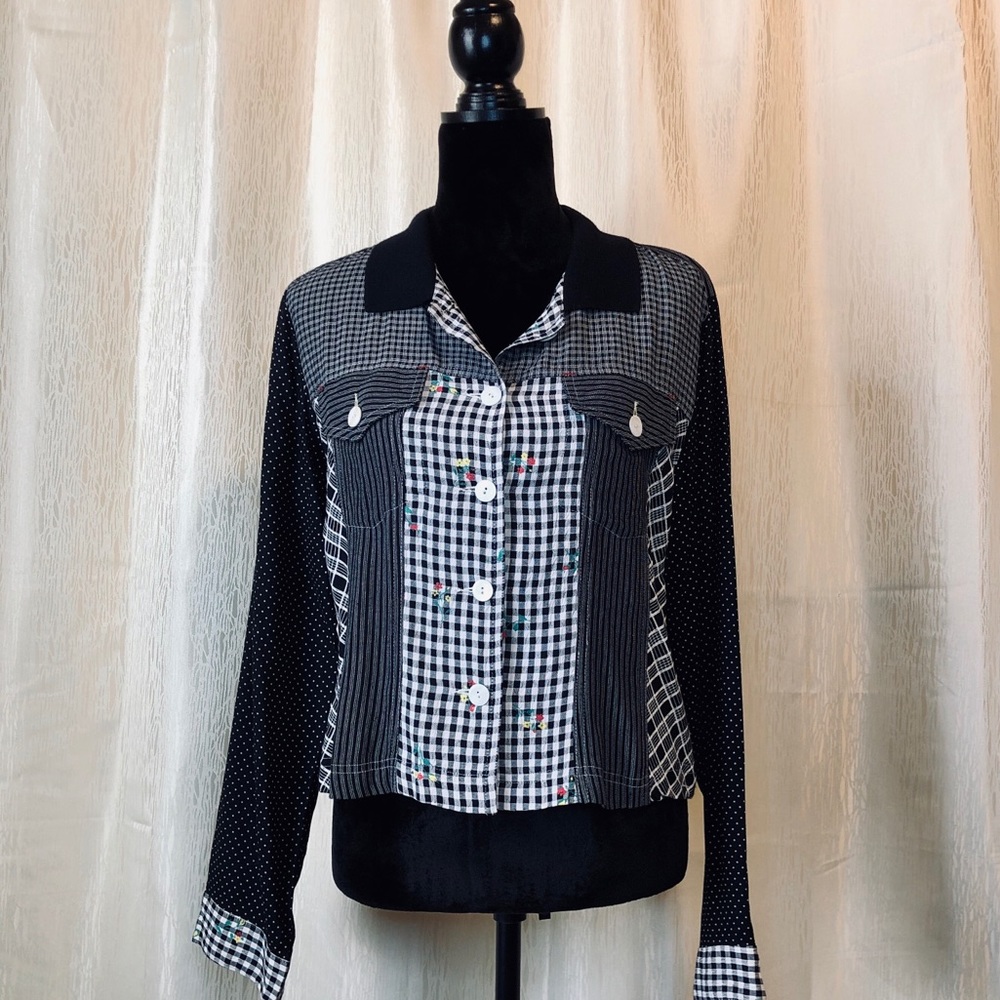 Multi Pattern Button Down Shirt